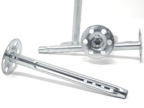 SBS Plato tacos Diámetro 8 mm longitudes 60/80/110/140/170 mm 20 Unidades tacos de percusión tacos aislantes Platos de metal de tacos de metal WDVS plana SBS Plato tacos Diámetro 8 mm longitudes 60/80/110/140/170 mm 20 Unidades tacos de percusión tacos aislantes Platos de metal de tacos de metal WDVS plana