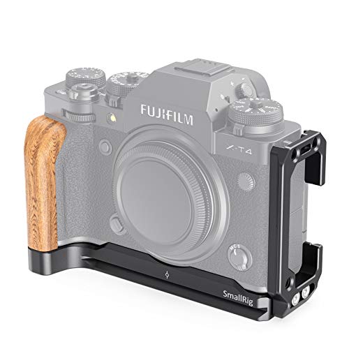 SMALLRIG X-T4 L Bracket L Place con Empuñadura de Madera para Cámara FUJIFILM X-T4 - LCF2811