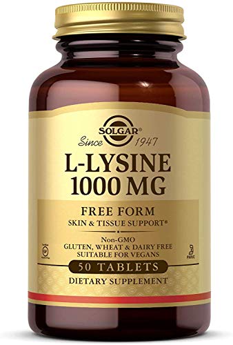 Solgar L-Lisina Comprimidos de 1000 mg, Envase de 50