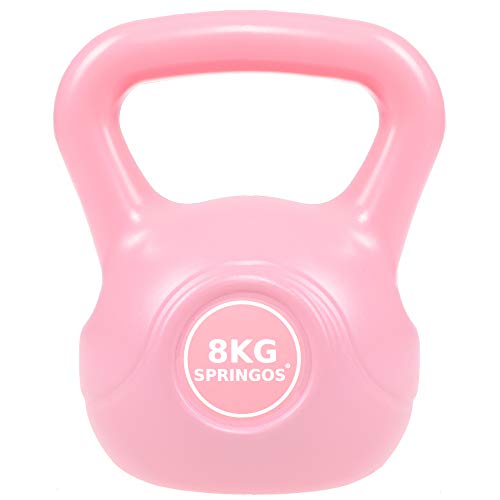 SPRINGOS Pesa rusa Pesa rusa Pesas Pesas Pesas para Mujeres Levantamiento de Pesas Equipo Deportivo Fitness Entrenamiento Pesas Ejercicio Pesas Musculaciones Entrenamiento de Fuerza (Rosa 8kg) SPRINGOS Pesa rusa Pesa rusa Pesas Pesas Pesas para Mujeres Levantamiento de Pesas Equipo Deportivo Fitness Entrenamiento Pesas Ejercicio Pesas Musculaciones Entrenamiento de Fuerza (Rosa 8kg)