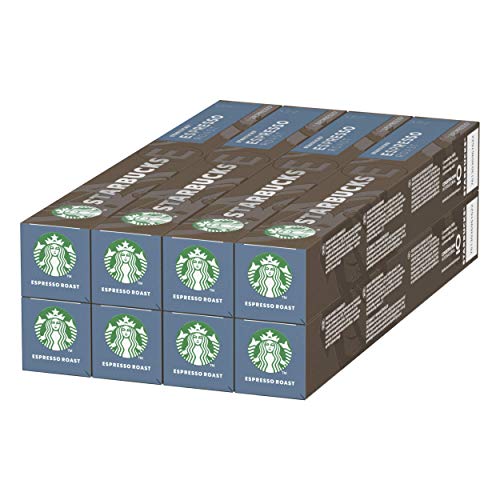 Starbucks Espresso Roast De Nespresso Cápsulas De Café De Tostado Intenso 8 X Tubo De 10 Unidades