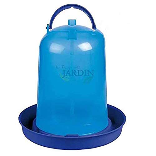 Suinga PACK 5 unidades BEBEDERO azul para pollos de 3 litros. Medidas: diámetro 23 cm x alto 22 cm