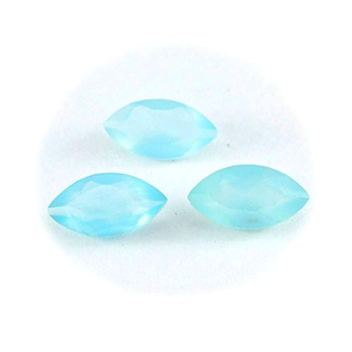 SURYAGEMS - Piedra suelta para bisutería (3 x 6, 4 x 8, 5 x 10, 6 x 12, 7 x 14, 8 x 16, 9 x 18 x 20 mm) 6x12 mm Aguamarina SURYAGEMS - Piedra suelta para bisutería (3 x 6, 4 x 8, 5 x 10, 6 x 12, 7 x 14, 8 x 16, 9 x 18 x 20 mm) 6x12 mm Aguamarina