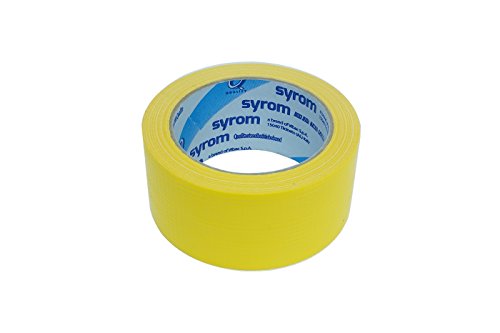 Takestop® - Cinta americana adhesiva - Color amarillo - Súper resistente - Medidas 50 mm x 25 m - Extra fuerte - Impermeable - Ideal para sellar, embalar y reparar