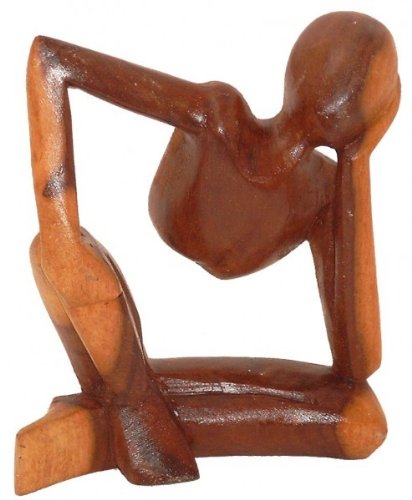 Tallado de madera, deco figura, sobre 15 cm, escultura hecha a mano