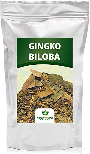 Té de hojas sueltas de Ginkgo biloba HerbaNordPol, té de hierbas sueltas 500 g