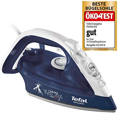 Tefal Pro Plancha 150 g de Golpe, Ganador de la Prueba 2019 con la Mejor (Suela Durilium AirGlide con Tres Zonas de Vapor, 2400 W, función de autolimpieza, Sistema antical), azul oscuro Tefal Pro Plancha 150 g de Golpe, Ganador de la Prueba 2019 con la Mejor (Suela Durilium AirGlide con Tres Zonas de Vapor, 2400 W, función de autolimpieza, Sistema antical), azul oscuro