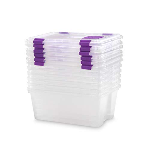 TODO HOGAR - Caja Plástico Almacenaje Transparente - Medidas 470 x 320 x 195 mm - Capacidad de 20 litros (6)