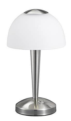 Trio 529990107 Serie 5299 - Sobremesa, bombilla incluida, SMD, LED, 5 W, 400 lm, 3000 K, 230 V, A+, IP20, alto 28 cm, diámetro 15,5 cm, metal, níquel mate Trio 529990107 Serie 5299 - Sobremesa, bombilla incluida, SMD, LED, 5 W, 400 lm, 3000 K, 230 V, A+, IP20, alto 28 cm, diámetro 15,5 cm, metal, níquel mate