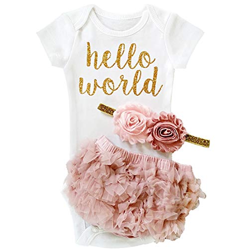 TTYAOVO Vestido para niñas pequeñas Primer cumpleaños recién Nacido Traje de Princesa tutú Talla 80 (6-12 Meses) Rosado02
