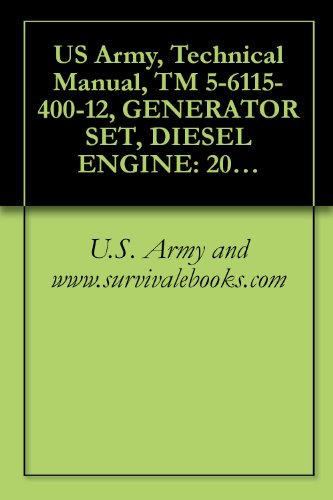 US Army, Technical Manual, TM 5-6115-400-12, GENERATOR SET, DIESEL ENGINE: 200 KW, 60 HZ, AC, 120/208 V, 240/416 V, 3 PHASE, CONVERTIBLE TO 167 KW, 50 (English Edition)