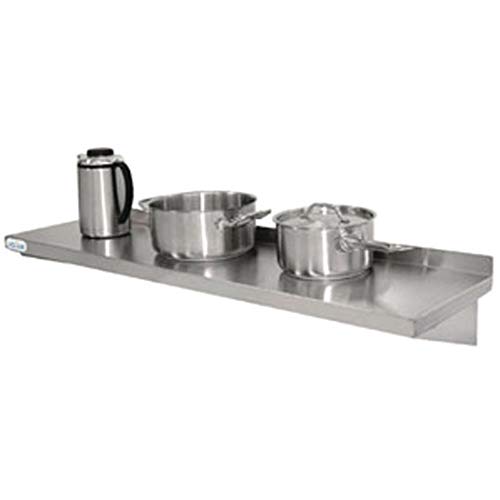 Vogue y750 cocina estante con soportes, acero inoxidable, 900 mm x 300 mm