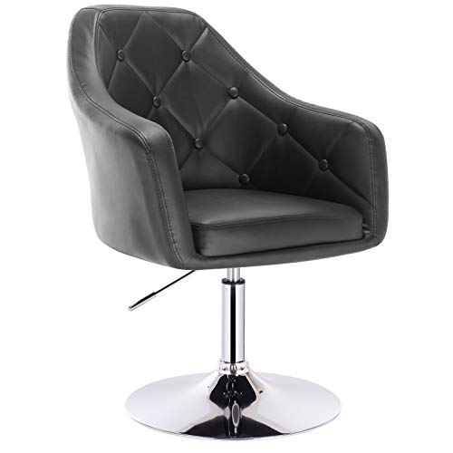 WOLTU 1X Taburete de Bar Sillas de Cocina con Reposabrazos Taburete Peluqueria Imitación Cuero Taburete Bajo Taburete de Trabajo Silla de Escritorio Negro BH104sz WOLTU 1X Taburete de Bar Sillas de Cocina con Reposabrazos Taburete Peluqueria Imitación Cuero Taburete Bajo Taburete de Trabajo Silla de Escritorio Negro BH104sz