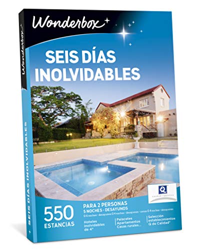WONDERBOX Caja Regalo - Seis DÍAS INOLVIDABLES - 550 estancias en España y Europa WONDERBOX Caja Regalo - Seis DÍAS INOLVIDABLES - 550 estancias en España y Europa