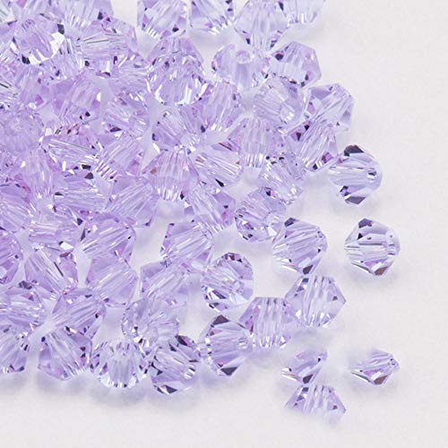 WOOAI 720 unidades/Los chinos de alta calidad 4 mm multicolor cristal Bicone perlas accesorios ropa con perlas de cristal amatista 4 mm