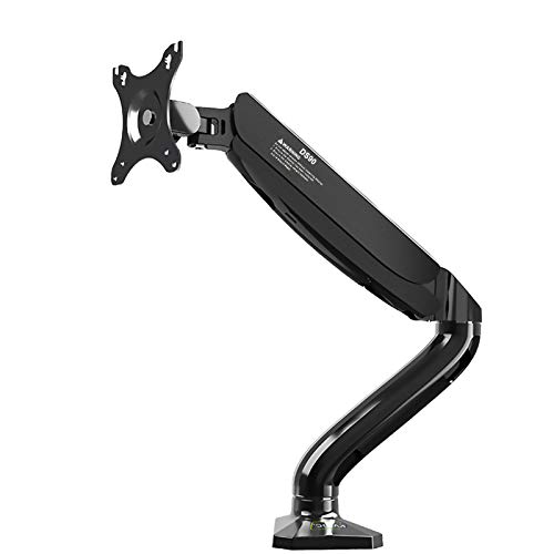 Yinleader Soporte de monitor de 17 a 32 pulgadas, resorte de gas, giratorio 360°, para pantalla LED LCD, 2 opciones de montaje, VESA 75/100, peso de 2 a 9 kg