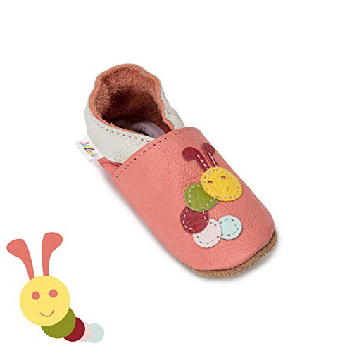 Zapatos para Bebés que no Caminan con Suela Antideslizante, Zapatos de Primeros Pasos para Niños y Niñas, Zapatos de Bebé, Zapatos de Cuero Suave, 6-24 Meses (20-21/12-18 Meses, Oruga)