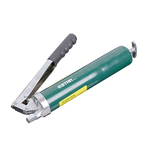 ZQYR ToolKit# Prensa de engrasado Manual Palanca 10000PSI Capacidad de 400 CC con Manguera Flexible y Tubo de extensión, 001927 (Verde)
