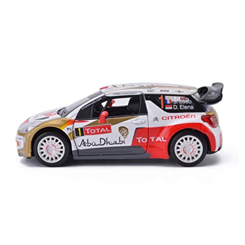 ZY Modelo de Coche una y veintiséis Citroen DS3 Rally Racing Simulation aleación 15.2x7.5x5.3cm joyería Juguete Adornos de colección de los Deportes de Coches de fundición a presión LOLDF1