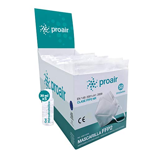 10 UNIDADES COLOR BLANCO Mascarilla FFP2 + GEL HIDROALCOHÓLIO - Homologada Certificado CE 2834 - 5 capas (Blanco, 10 ud) 10 UNIDADES COLOR BLANCO Mascarilla FFP2 + GEL HIDROALCOHÓLIO - Homologada Certificado CE 2834 - 5 capas (Blanco, 10 ud)