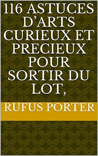 116 ASTUCES D’ARTS CURIEUX ET PRECIEUX POUR SORTIR DU LOT, (French Edition)