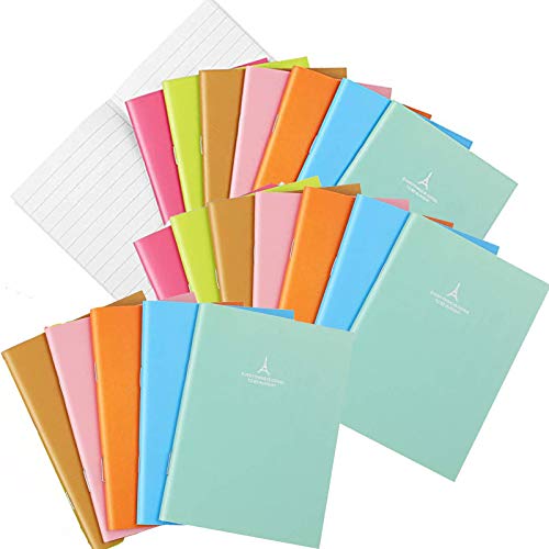 20 A6 Color Cuaderno, Notas A6 Color Cuaderno, Notas A6 Color, A6 Color Cuaderno, Bloc de Notas de Color Caramelo A6 que se Puede Usar para Viajar, Clases y Actas de Reuniones