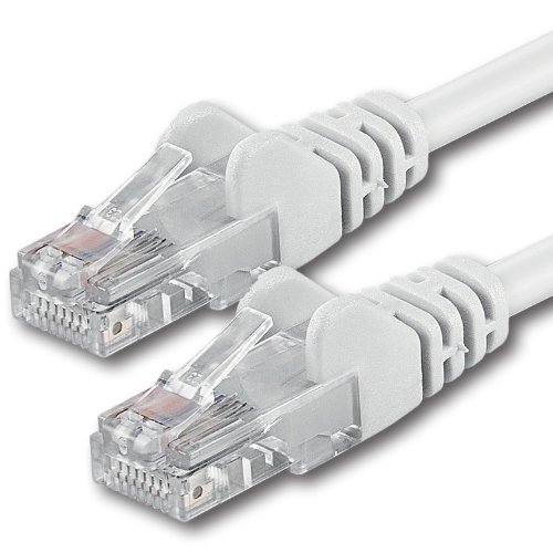 20m - blanco - 1 pieza - Cable de red Ethernet con conectores RJ45 CAT6 CAT 6 Cat.6 1000 Mbit/s