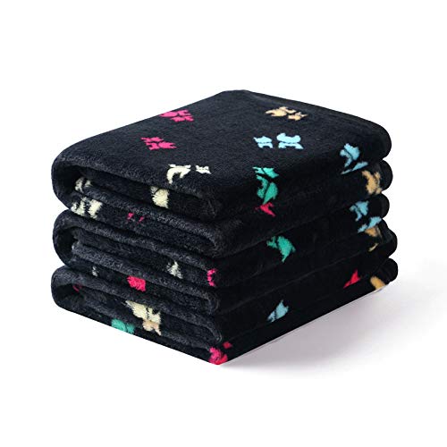 3 Pieza de Paquete Manta para Perro Gato Mascotas Impresión Paño y Suave Manta Estera del Animal Doméstico Negro Large (104 * 76cm) 3 Pieza de Paquete Manta para Perro Gato Mascotas Impresión Paño y Suave Manta Estera del Animal Doméstico Negro Large (104 * 76cm)