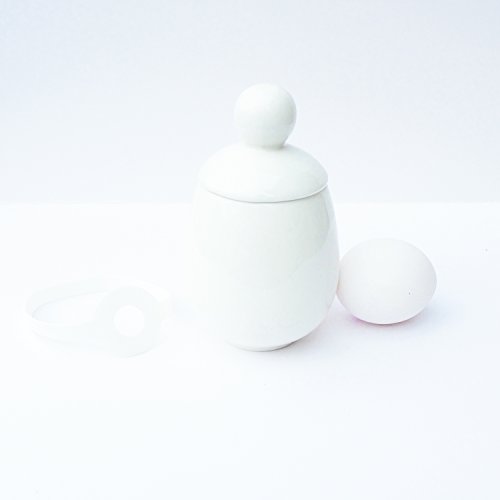 AggCoddler - Olla de huevos de porcelana y silicona, tamaño XXL, escalfador de huevos escandinavos