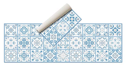 Alfombra Vinílica Hidráulica (180 x 60 cm, Azul) - Distintos Colores y tamaños - Alfombra Cocina, baño, salón Comedor - Antideslizante - Alfombra Dormitorio - Goma esponjosa y Suelo PVC Alfombra Vinílica Hidráulica (180 x 60 cm, Azul) - Distintos Colores y tamaños - Alfombra Cocina, baño, salón Comedor - Antideslizante - Alfombra Dormitorio - Goma esponjosa y Suelo PVC