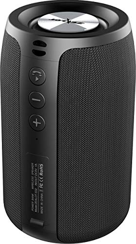 Altavoz Bluetooth Portátil, Altavoces Bluetooth Portátiles ZEALOT S32 Mini. Impermeable, 24 Horas de Reproducción, TWS Sonido Estéreo, Inalámbrico, Soporta Tarjetas TF y Pendrives