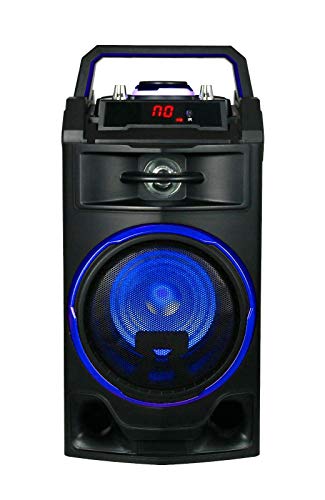 Altavoz PORTATIL Recargable Karaoke MICROFONO Incluido Colores 25W Garantia (Azul)