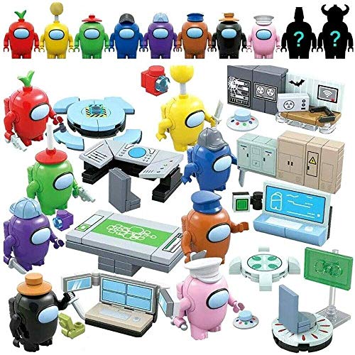 Among Us Building Blocks,Space Astronaut Figures Dolls Building Blocks Puzzle Assembly Toys,Among Us Game Model