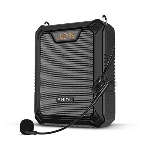 Amplificador de voz de alta potencia 25W | 4400mAh Batería grande Altavoz y micrófono Auriculares Sistema portátil Pa con Bluetoot | Grabación | AUX para profesores M900