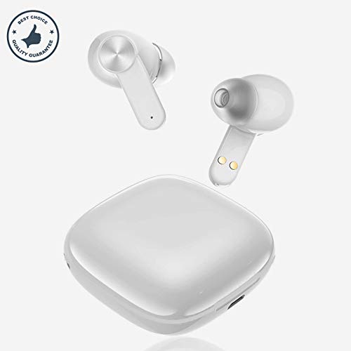 Auriculares Bluetooth 5.1 Auricular Inalámbrico Control Táctil con Graves Profundos In-Ear Auriculares Bluetooth con Caja de Carga Rápida IPX6 Impermeables,para Android/iPhone/Samsung