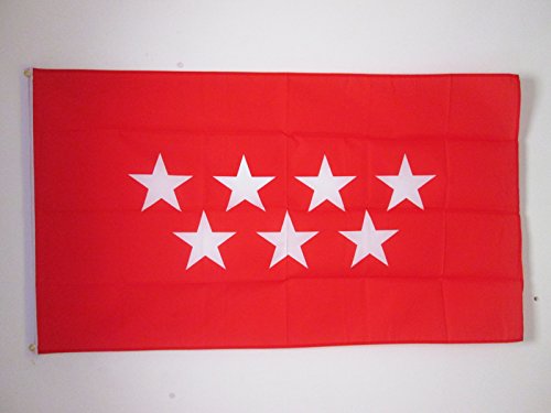 AZ FLAG Bandera de la Comunidad DE Madrid 150x90cm - Bandera MADRILEÑA 90 x 150 cm