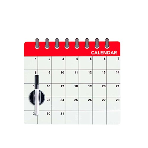 Balvi - Calendar Pizarra magnética para Puerta de Nevera. Anota tu Lista de la Compra. Incluye un Borrador. Medidas 31x35 cm