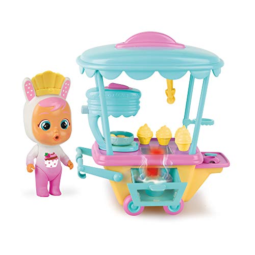 BEBÉS LLORONES LÁGRIMAS MÁGICAS Carrito de Coney - Mini muñeca y su Carrito de pastelería con Vapor y Luz BEBÉS LLORONES LÁGRIMAS MÁGICAS Carrito de Coney - Mini muñeca y su Carrito de pastelería con Vapor y Luz