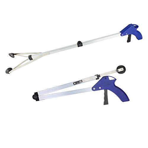 BeGrit - Herramienta de recogida de basura, con pinza, plegable, brazo largo, 2 unidades, 81 cm BeGrit - Herramienta de recogida de basura, con pinza, plegable, brazo largo, 2 unidades, 81 cm