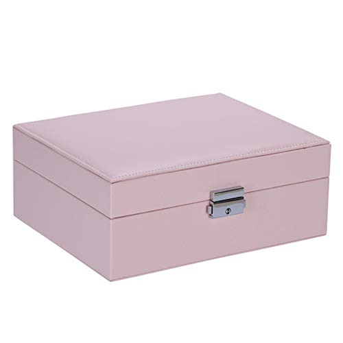 BEP Joyero, Joyero De Doble Capa Gran Capacidad, Caja De Almacenamiento con Forma Concha Cuero PU para Anillos Pulseras Pendientes Collares, 23 * 18,8 * 9 CM (L*W*H),Rosado BEP Joyero, Joyero De Doble Capa Gran Capacidad, Caja De Almacenamiento con Forma Concha Cuero PU para Anillos Pulseras Pendientes Collares, 23 * 18,8 * 9 CM (L*W*H),Rosado