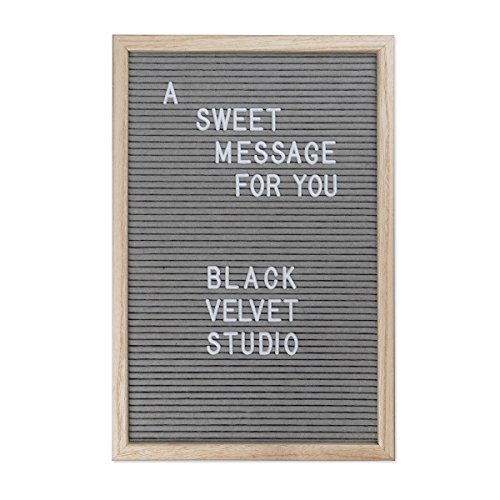 Black Velvet Studio Tablero Letras Word Madera y Fieltro, Color Natural y Gris. 145 Letras 45x30x2,5 cm. Black Velvet Studio Tablero Letras Word Madera y Fieltro, Color Natural y Gris. 145 Letras 45x30x2,5 cm.