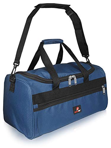 Bolsa de Viaje Pequeña - 2º Artículo de Equipaje de Mano en Ryanair - Bolsas de Viaje Fabricada con el Tamaño Exacto de 40 x 25 x 20 cm - Bolso de Cabina - Super Ligero 0,4 kg RL59N (Azul)