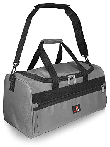 Bolsa de Viaje Pequeña - 2º Artículo de Equipaje de Mano en Ryanair - Bolsas de Viaje Fabricada con el Tamaño Exacto de 40 x 25 x 20 cm - Bolso de Cabina - Super Ligero 0,4 kg RL59GY (Gris)