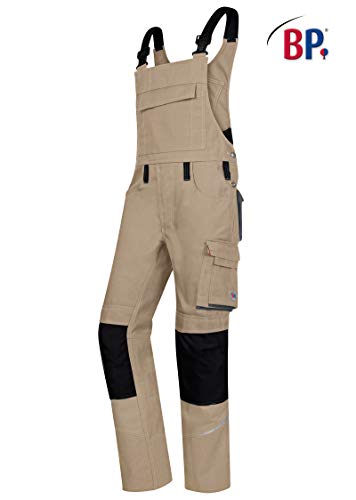 BP 1804 720 - Pantalones de peto para hombre, varios modelos, color negro, 50 L
