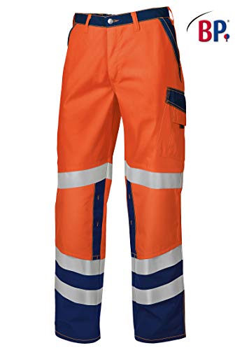 BP 2010 845 Müllmann - Pantalones de trabajo para hombre, varios modelos (Warnorange/Dunkelblau/50L)