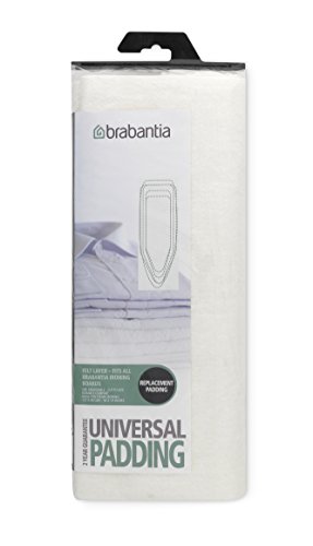 Brabantia - Funda protectora para mesa de planchar, Blanco (White), 135x49 cm, 1 unidad