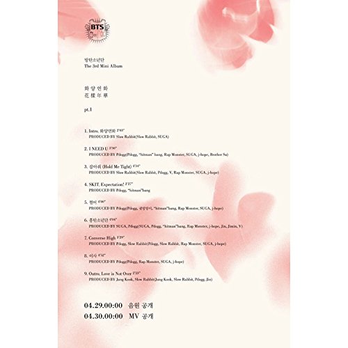 BTS 3rd Album [ In The Mood For Love ] PT.1 Pink ver. CD + Photobook + Photocard K-POP BANGTAN