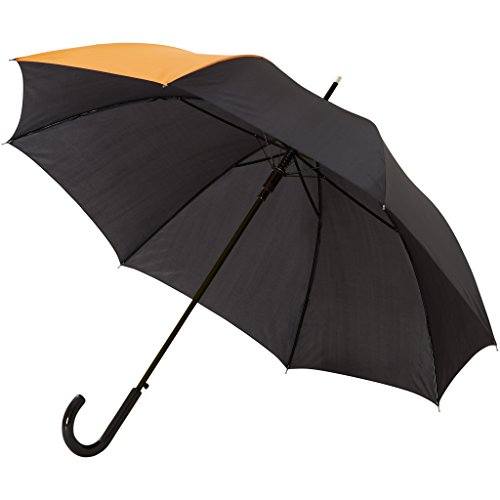 Bullet - Paraguas modelo Lucy de 58cm con apertura automática (83 x 102 cm) (Naranja/Negro)