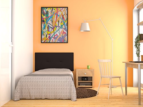 Cabecero de cama tapizado acolchado juvenil Julie 115 x 55 cms. Para camas de 80, 90 y 105 cms. Polipiel color Marrón chocolate. Incluye herrajes para colgar con regulador de altura Cabecero de cama tapizado acolchado juvenil Julie 115 x 55 cms. Para camas de 80, 90 y 105 cms. Polipiel color Marrón chocolate. Incluye herrajes para colgar con regulador de altura