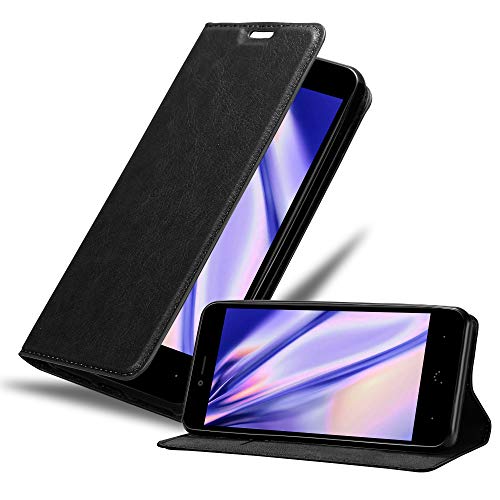 Cadorabo Funda Libro para BQ Aquaris U/U Lite en Negro Antracita - Cubierta Proteccíon con Cierre Magnético, Tarjetero y Función de Suporte - Etui Case Cover Carcasa Cadorabo Funda Libro para BQ Aquaris U/U Lite en Negro Antracita - Cubierta Proteccíon con Cierre Magnético, Tarjetero y Función de Suporte - Etui Case Cover Carcasa